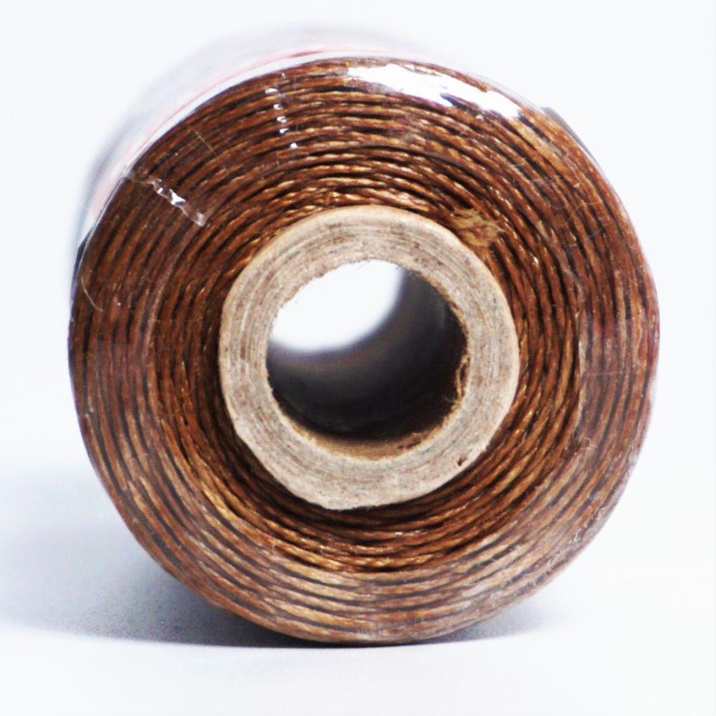 Gewachster Nähfaden Sattlergarn 1mm dick 100m tabakbraun